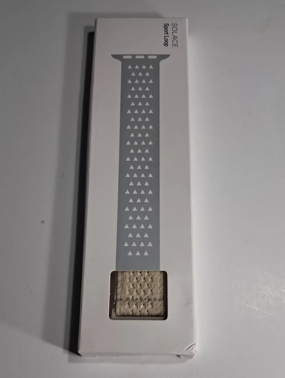 Solace Sport Loop for Apple Smart Watch Band - Sand / White